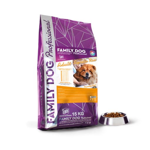 Alimento completo crocchette cibo secco per cani adulti in attività a base di Agnello e Riso