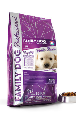 Crocchette alimento completo cibo secco per cani cuccioli puppy Pollo Riso